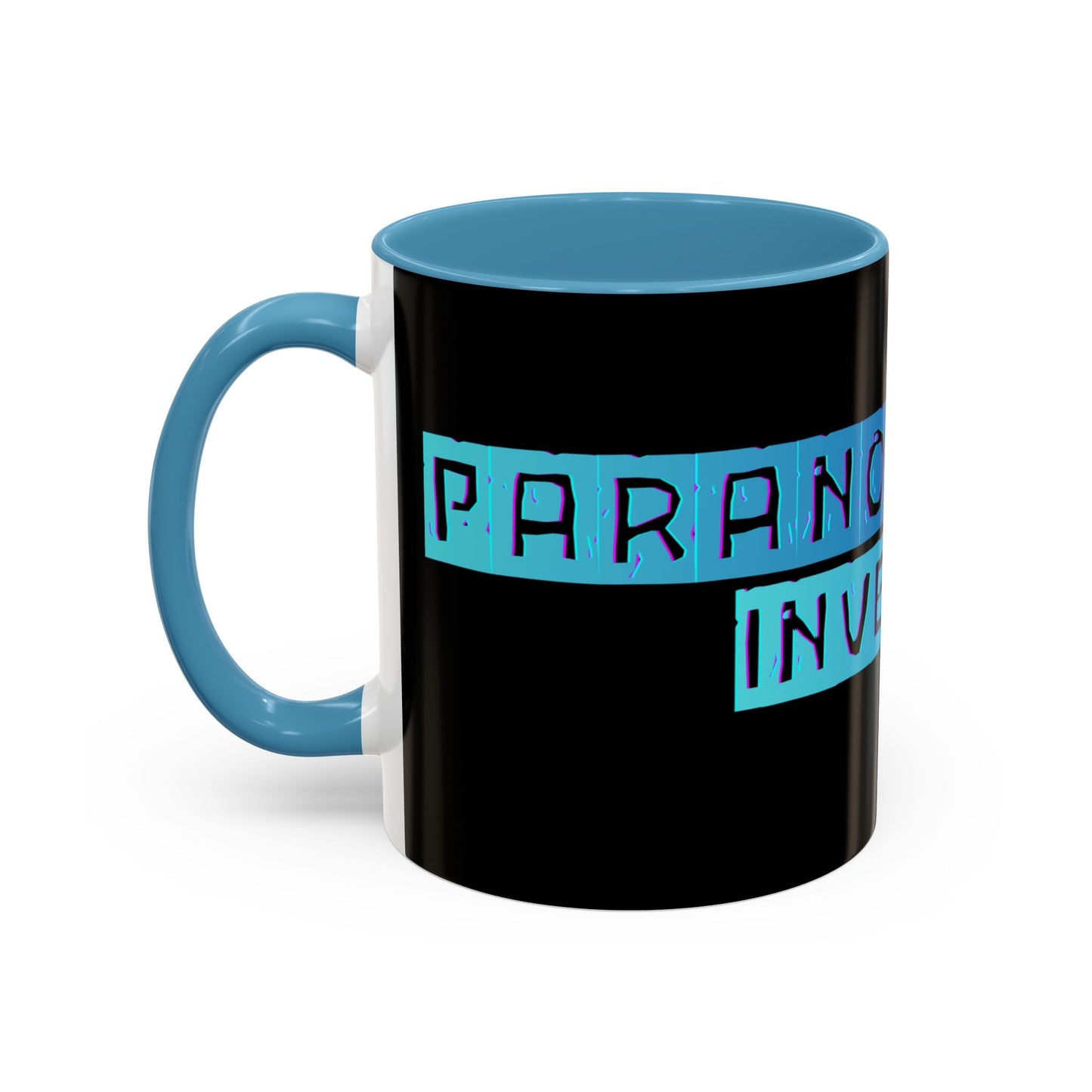 Paranormal Investigator Accent Coffee Mug – Blue Ribbon Design (11/15oz)