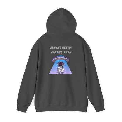 Astronaut UFO Hoodie — "Carried Away" Space Abduction Sweatshirt