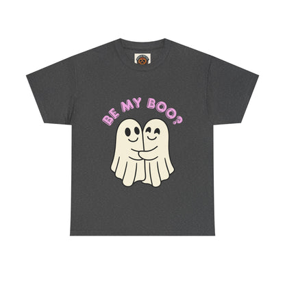 Be My Boo? Ghost Couple Tee — Cute Halloween Couples T‑Shirt