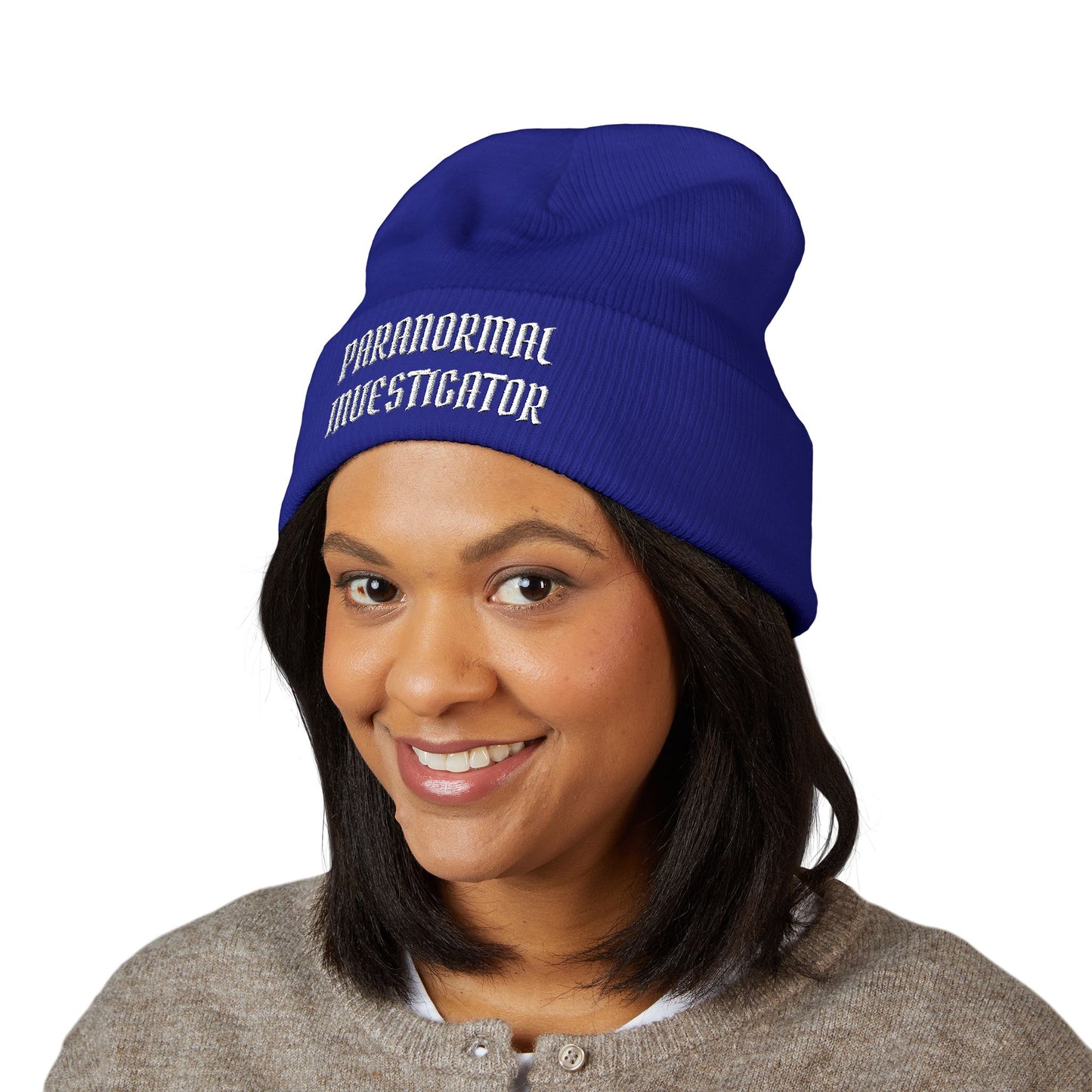 Paranormal Investigator Embroidered Beanie
