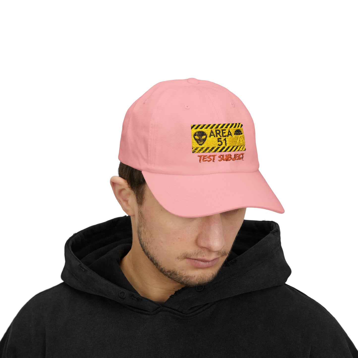 Area 51 'Test Subject' Dad Cap – Alien Warning Embroidered Hat