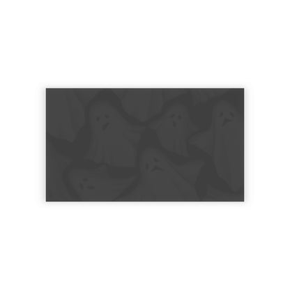 Ghost Pattern Business Cards — Dark Halloween Networking Cards