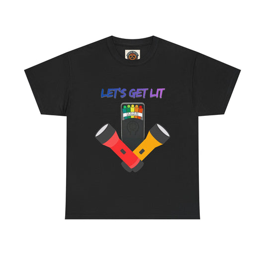 Let's Get Lit Flashlight Ghost Hunting T-Shirt