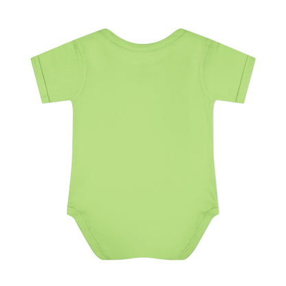 Infant Bodysuit - "Spooky & Cute" Halloween Baby Onesie (Orange)