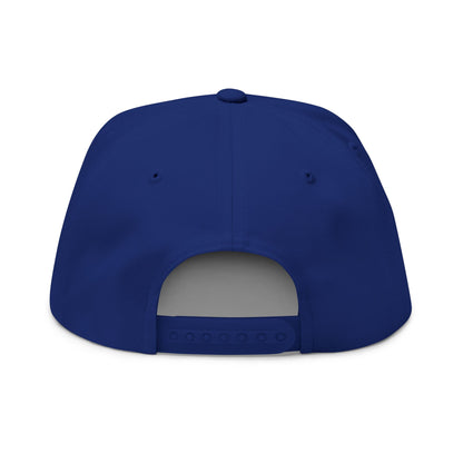 Witchy Cat Embroidered Cap — "Wicca Queen" Flat Bill Snapback