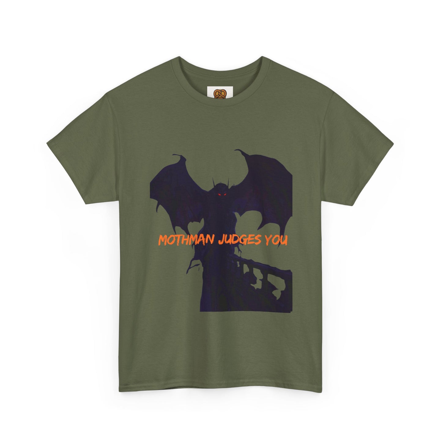Mothman Judges You T‑Shirt — Cryptid Silhouette Graphic Tee