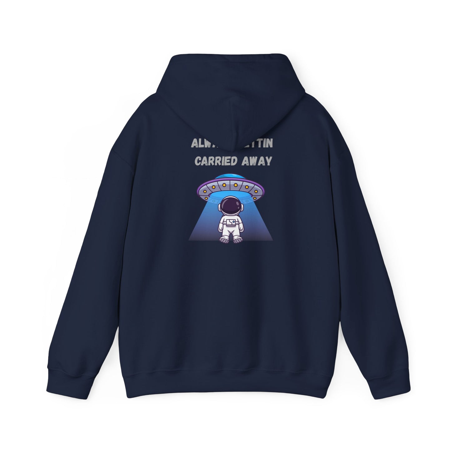 Astronaut UFO Hoodie — "Carried Away" Space Abduction Sweatshirt