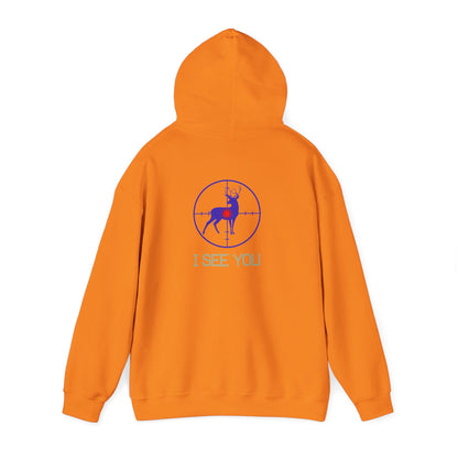 I See You Buck Deer Hoodie – Hunting Target Graphic Sweatshirt