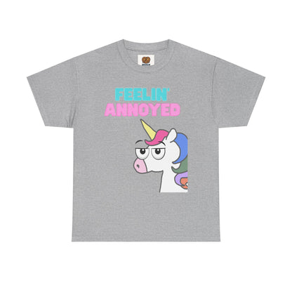 Feelin' Annoyed Unicorn T-Shirt — Funny Cute Graphic Tee for Sarcastic Gifts