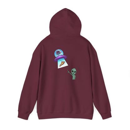 Alien UFO Hoodie — Cute Alien Abduction Graphic Pullover