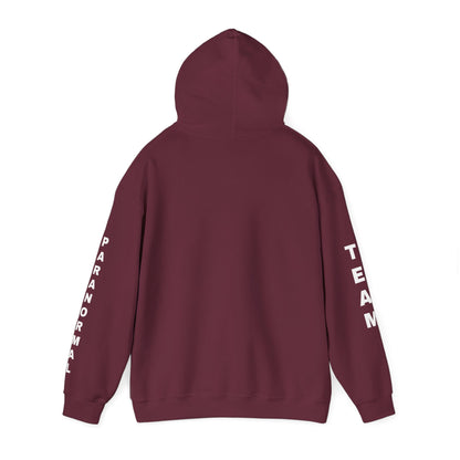 Paranormal Team Hoodie – Black Sleeve Print Hooded Sweatshirt