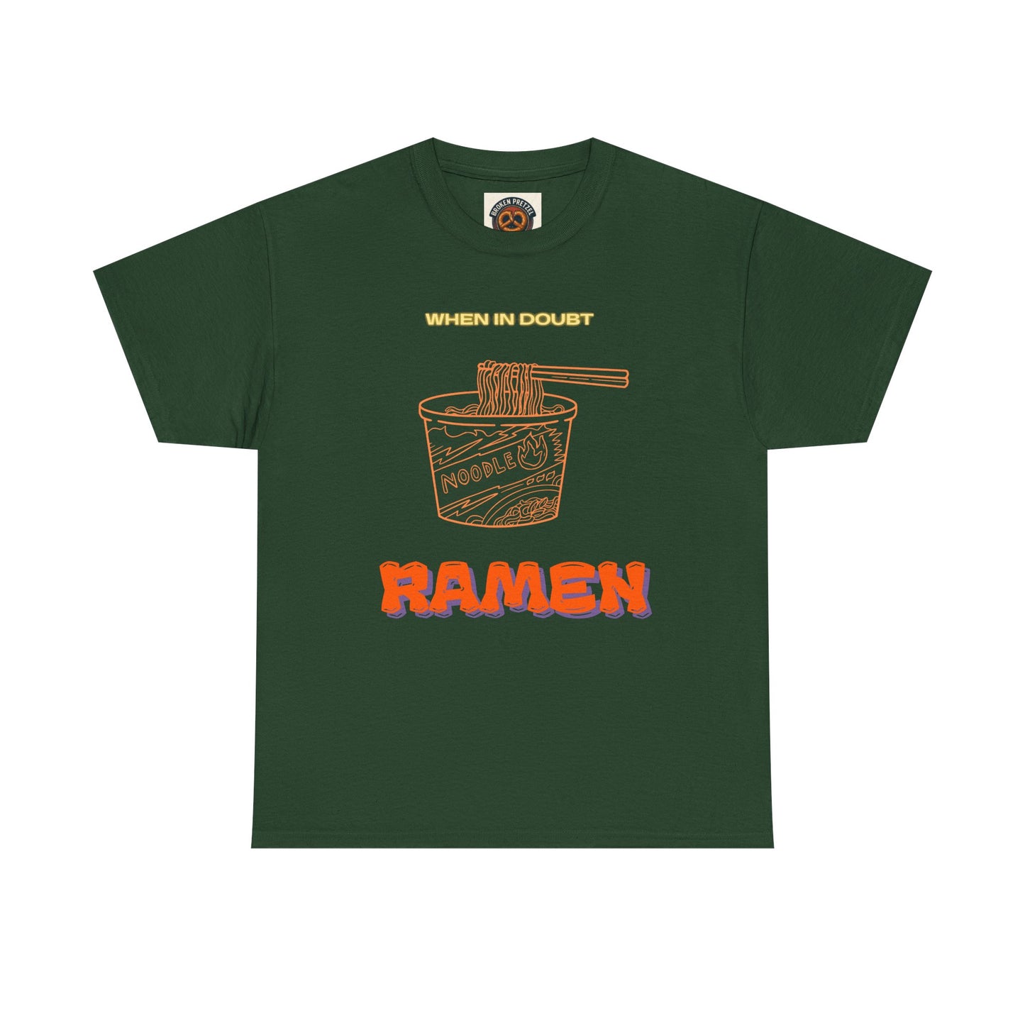 Ramen Cup Graphic Tee – Retro Noodle Illustration Casual T-Shirt