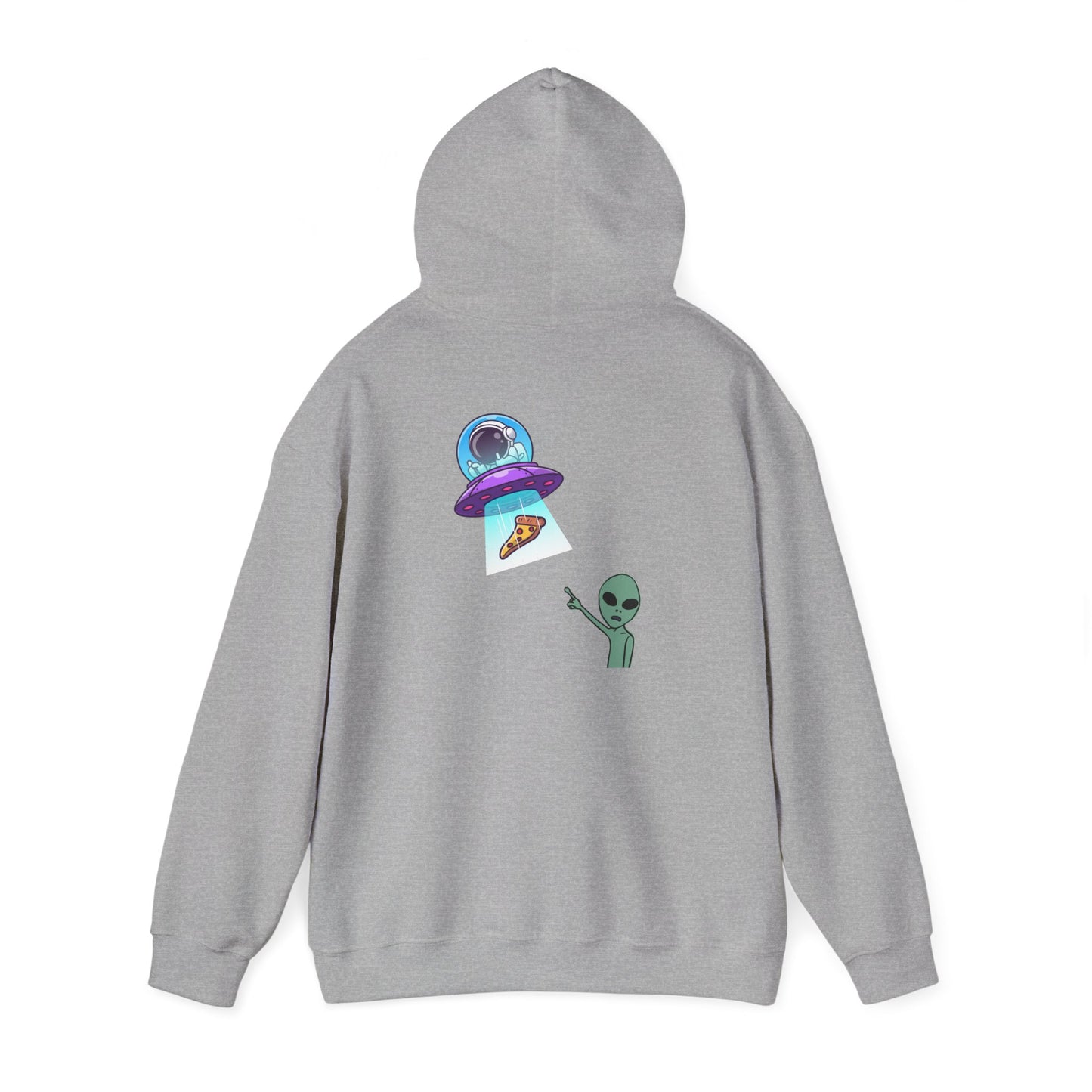 Alien UFO Hoodie — Cute Alien Abduction Graphic Pullover
