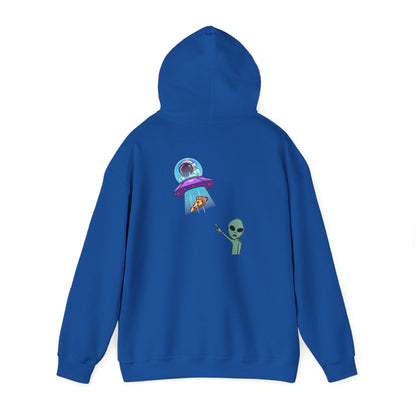 Alien UFO Hoodie — Cute Alien Abduction Graphic Pullover