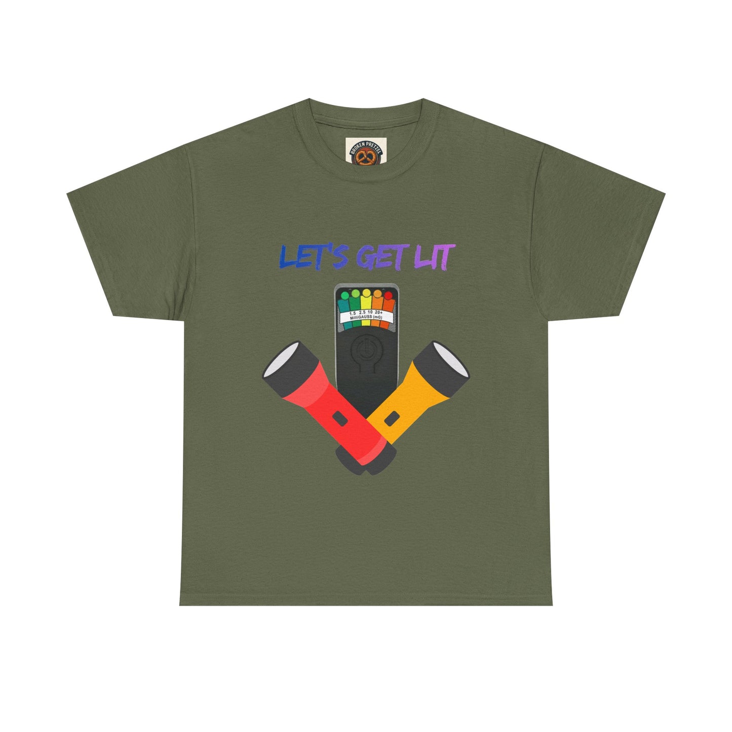 Let's Get Lit Flashlight Ghost Hunting T-Shirt