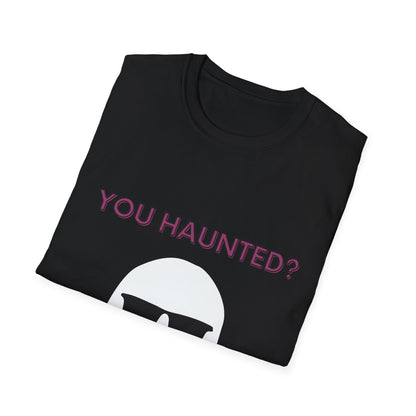 You Haunted? Ghost Graphic T-Shirt — Funny Halloween Tee with Sunglasses Ghost