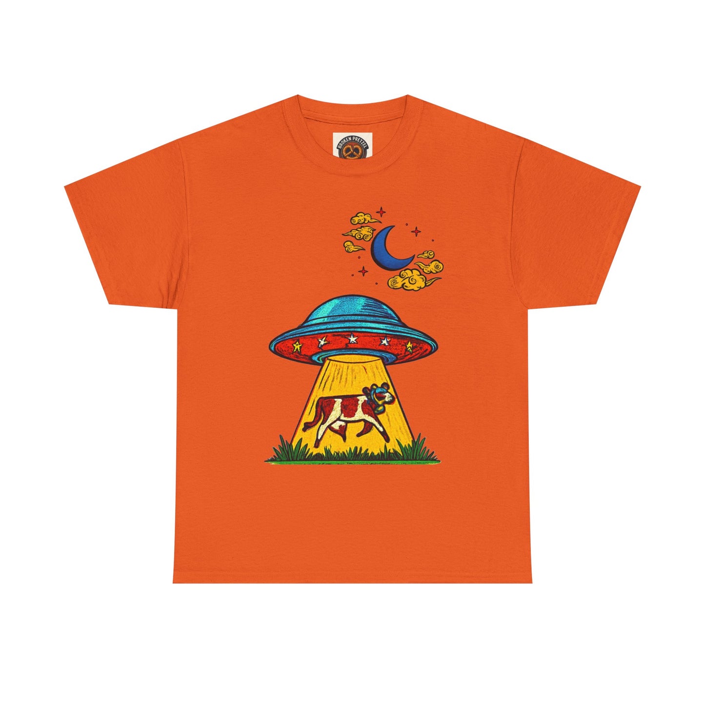 Alien UFO Cow Abduction T-Shirt