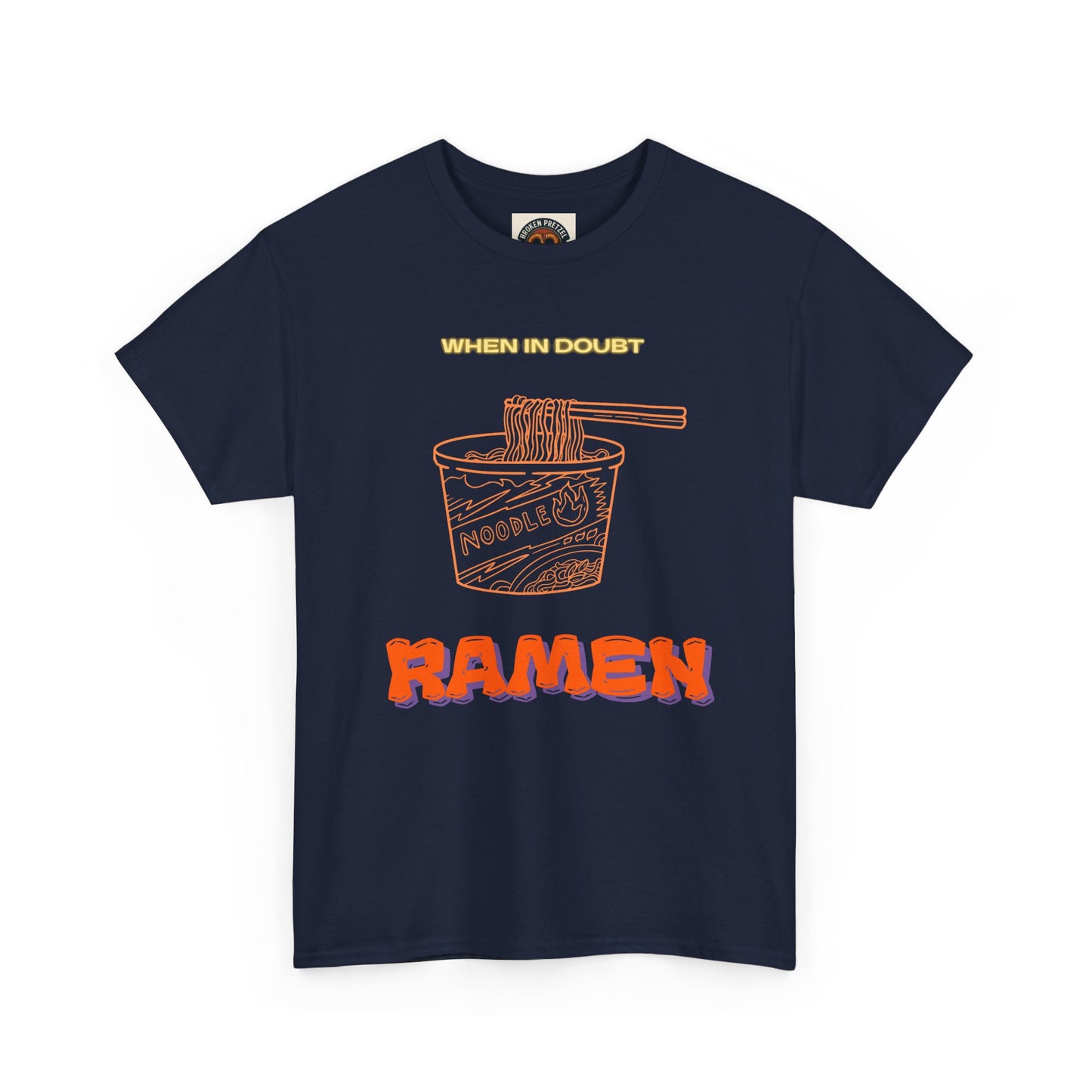 Ramen Cup Graphic Tee – Retro Noodle Illustration Casual T-Shirt