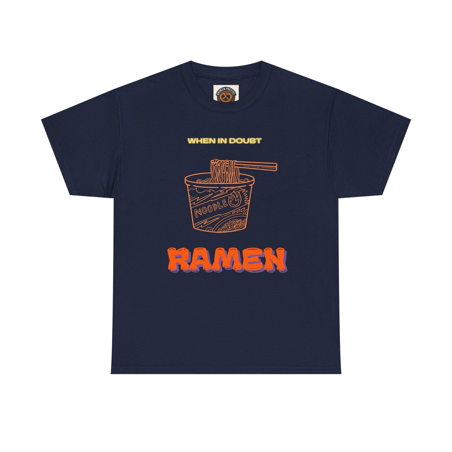 Ramen Cup Graphic Tee – Retro Noodle Illustration Casual T-Shirt