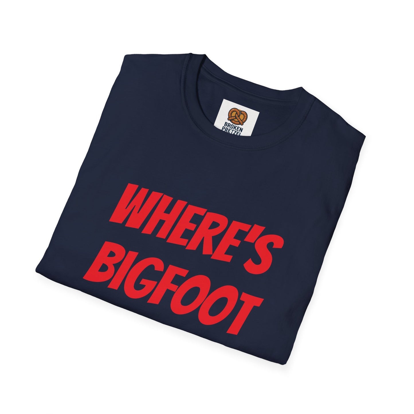 Where's Bigfoot T-Shirt — Hidden Monster Graphic Tee with Game on Back