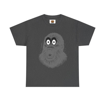 Screaming Ape Graphic Tee — Retro Monochrome Primate Design