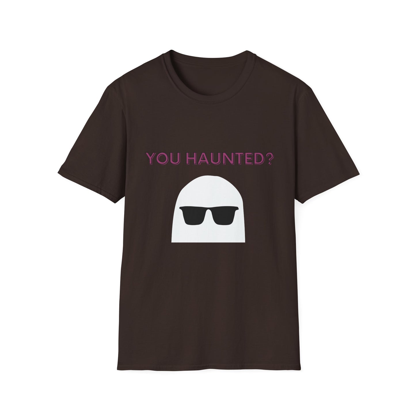 You Haunted? Ghost Graphic T-Shirt — Funny Halloween Tee with Sunglasses Ghost