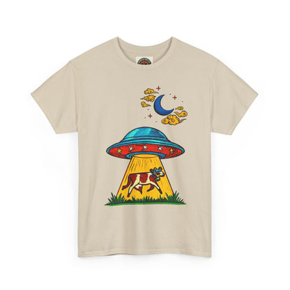 Alien UFO Cow Abduction T-Shirt