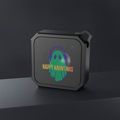 Bluetooth Speaker — 'Happy Hauntings' Ghost Outdoor Speaker (Halloween Portable Waterproof)