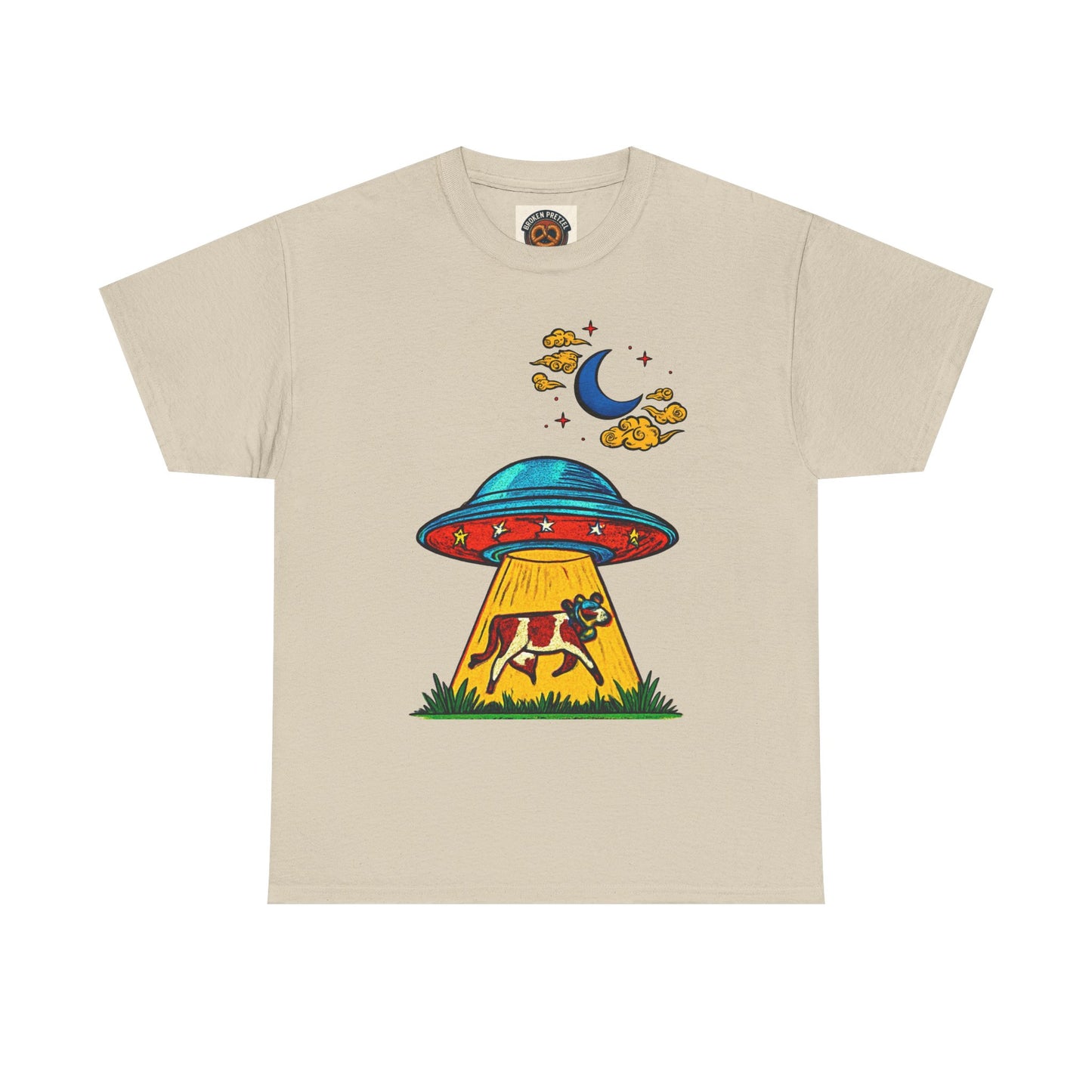 Alien UFO Cow Abduction T-Shirt