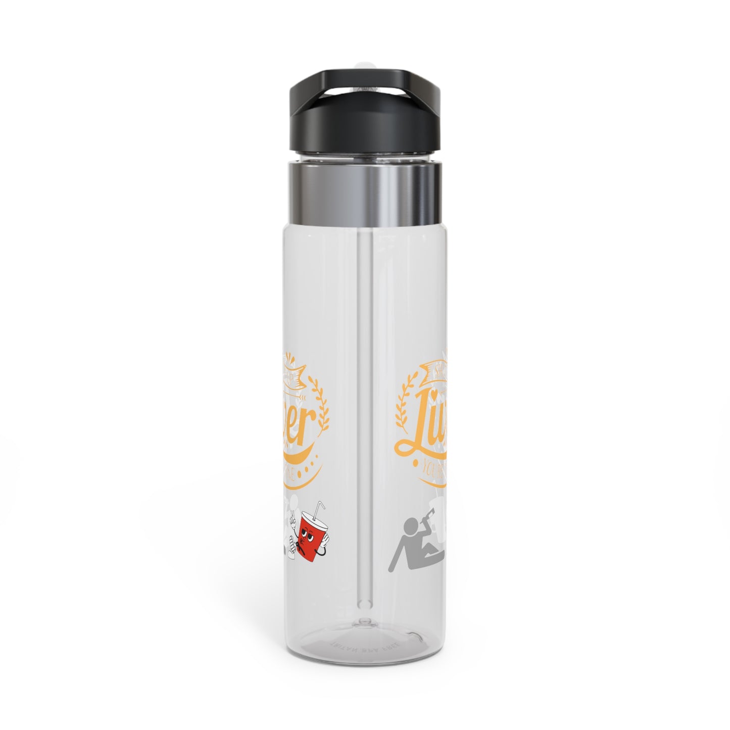 20oz Tritan Sport Bottle — 'Liver' Fitness Water Bottle with Motivational Design