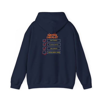 Hunting Checklist Hoodie — Funny Ghost Hunt Crewneck Sweatshirt