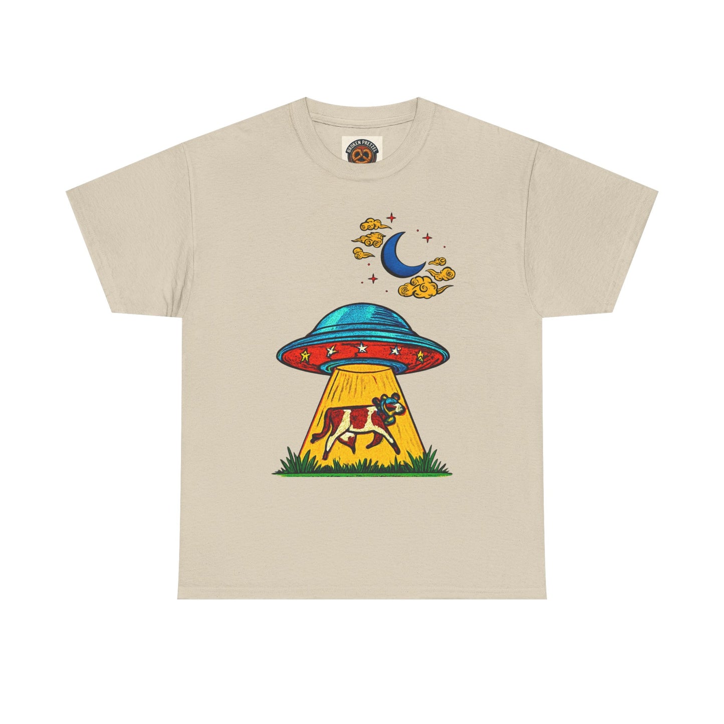Alien UFO Cow Abduction T-Shirt