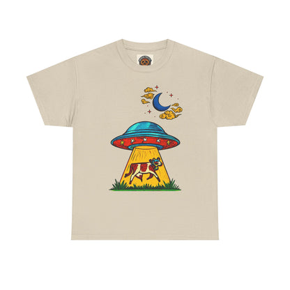 Alien UFO Cow Abduction T-Shirt