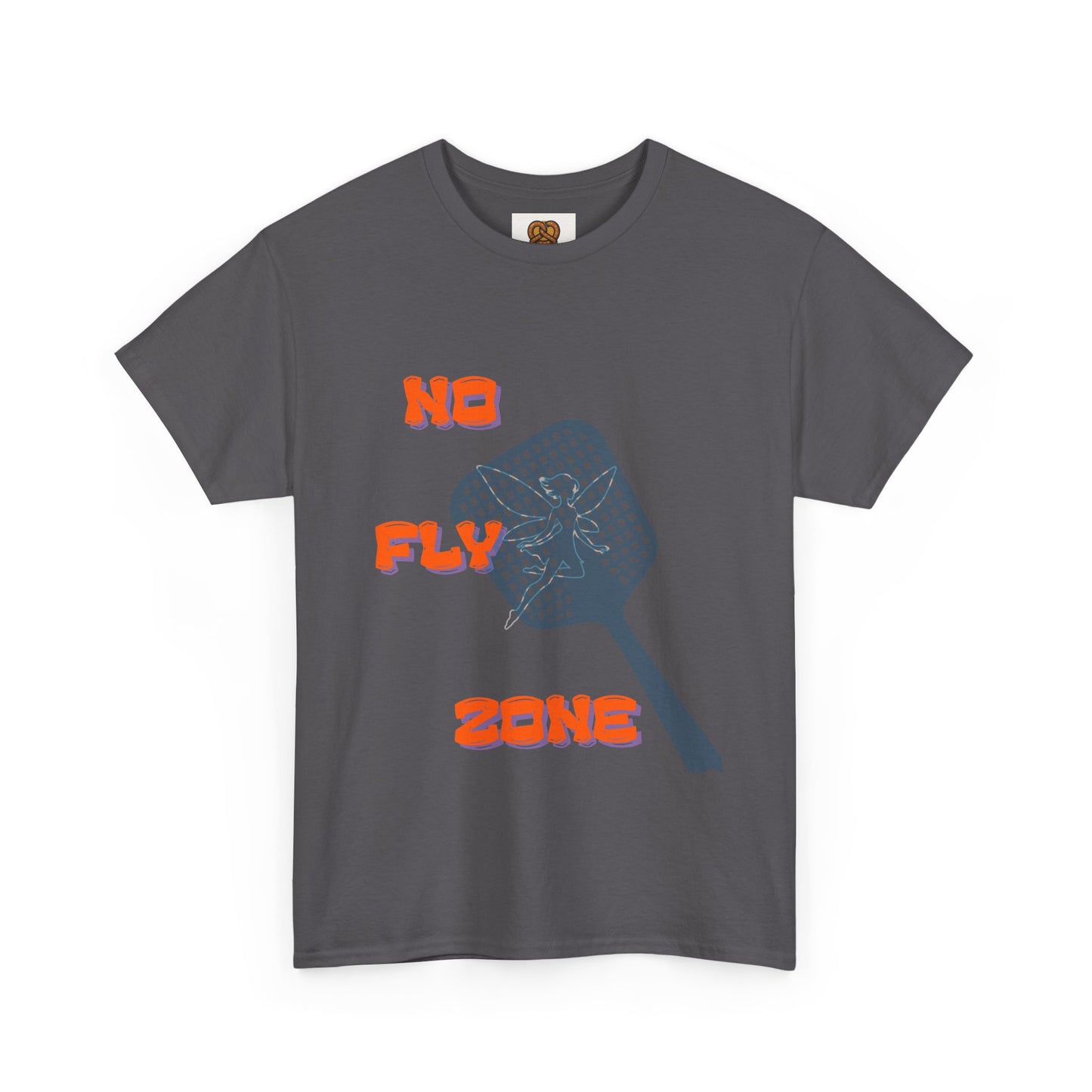 No Fly Zone T‑Shirt — Retro Mosquito Swatter Graphic Tee
