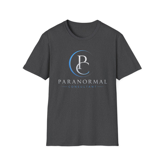Paranormal Consultant Logo T-Shirt — 'Follow on All Social Media' Back Tee