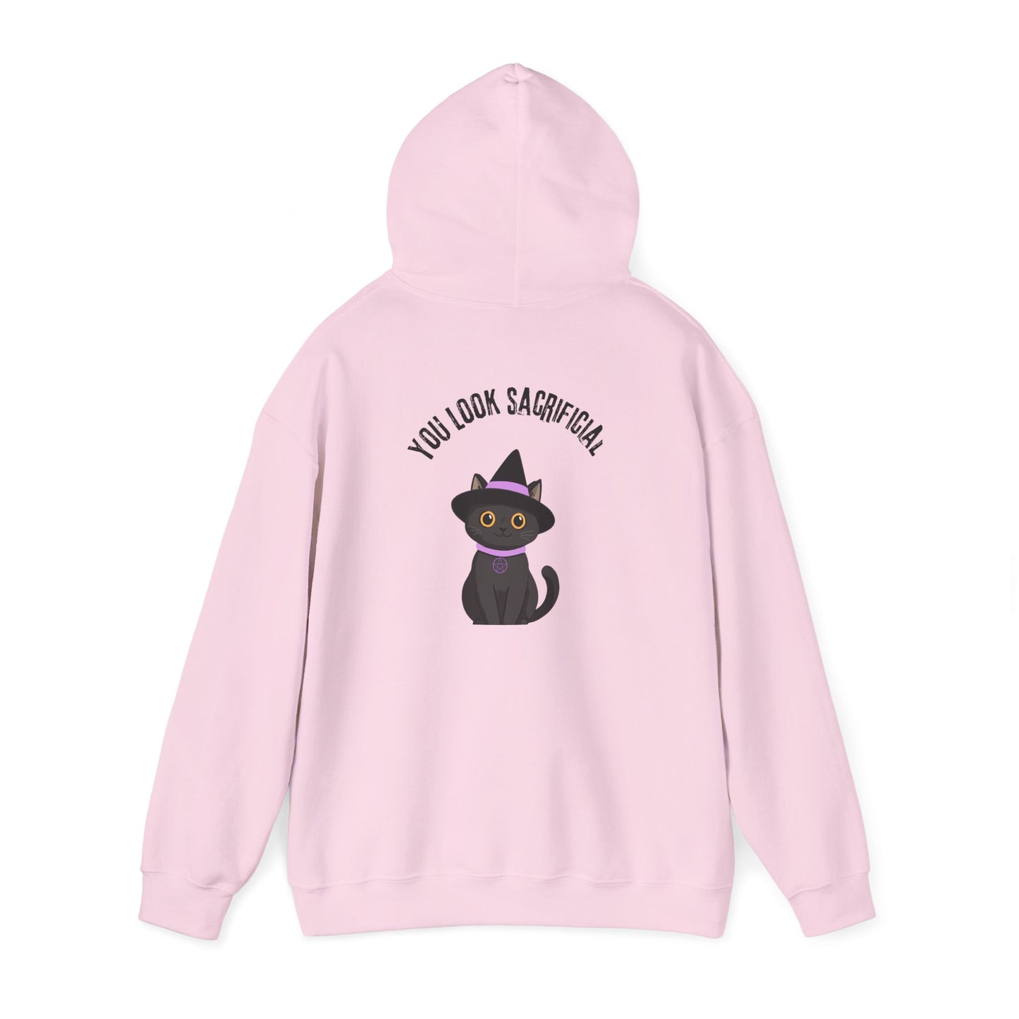 Witch Cat Hoodie – "You Look Purrrfect" Cute Black Cat Halloween Sweatshirt