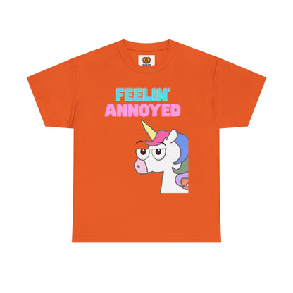 Feelin' Annoyed Unicorn T-Shirt — Funny Cute Graphic Tee for Sarcastic Gifts