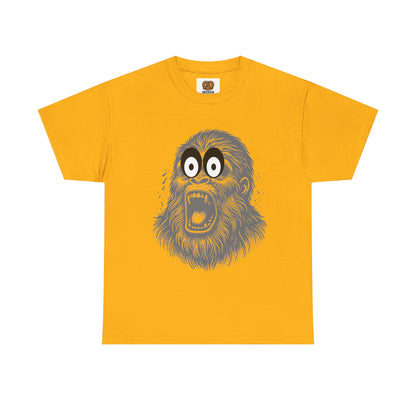 Screaming Ape Graphic Tee — Retro Monochrome Primate Design