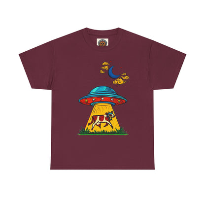 Alien UFO Cow Abduction T-Shirt