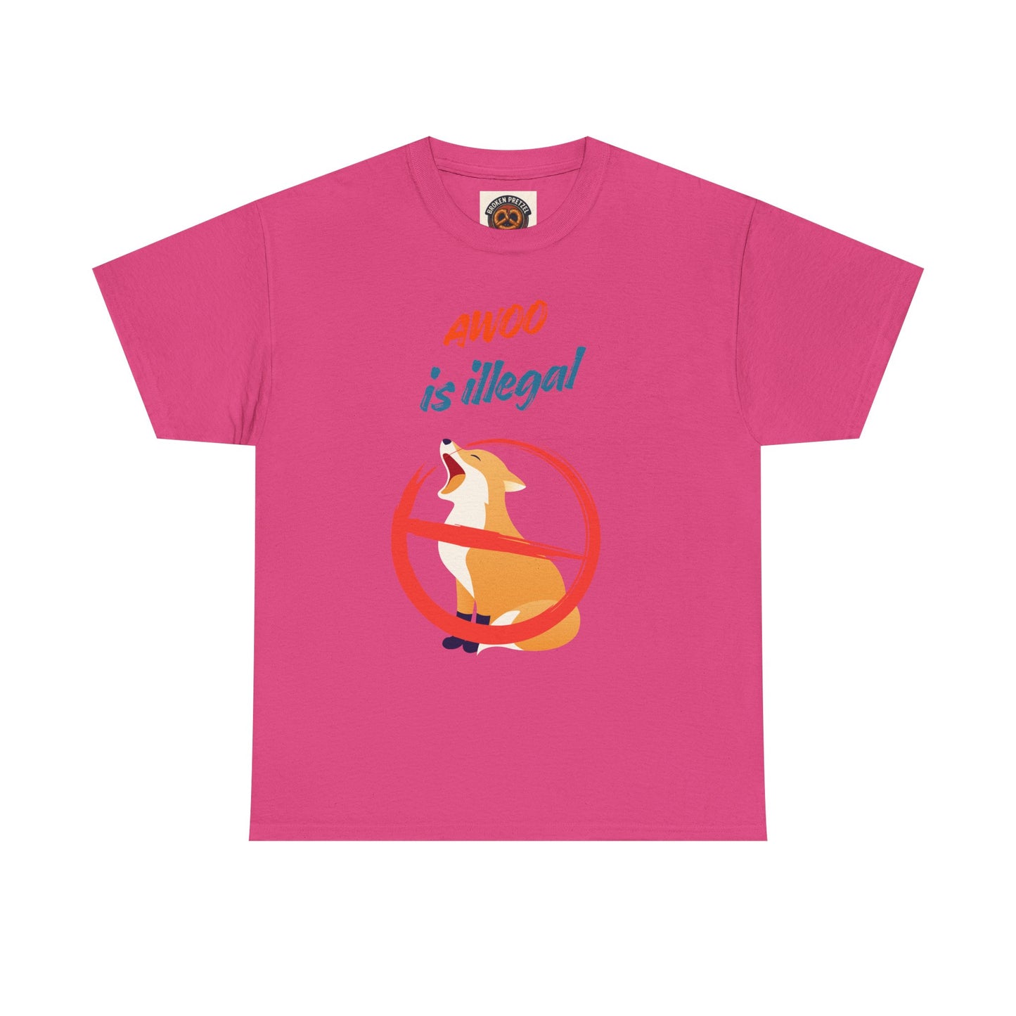 Graphic Tee — "Awoo Is Illegal" Corgi Protest Shirt