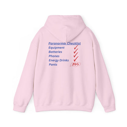 Paranormal Checklist Hoodie — Ghost Hunter Hooded Sweatshirt