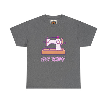Sew What? Vintage Sewing Machine Tee — Funny Sewing Gift