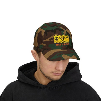 Area 51 'Test Subject' Dad Cap – Alien Warning Embroidered Hat