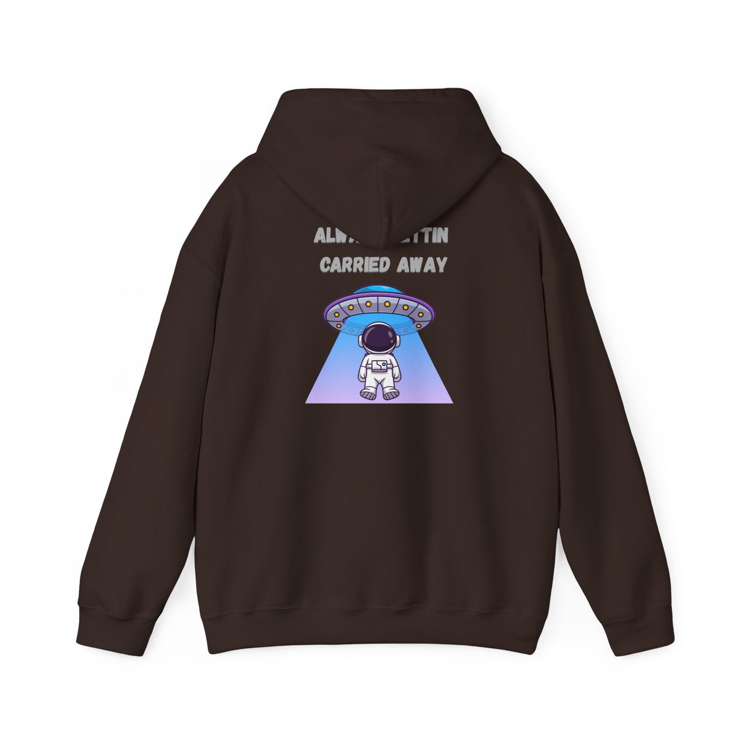 Astronaut UFO Hoodie — "Carried Away" Space Abduction Sweatshirt