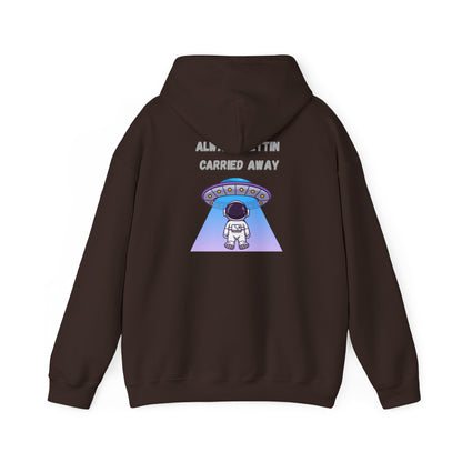Astronaut UFO Hoodie — "Carried Away" Space Abduction Sweatshirt