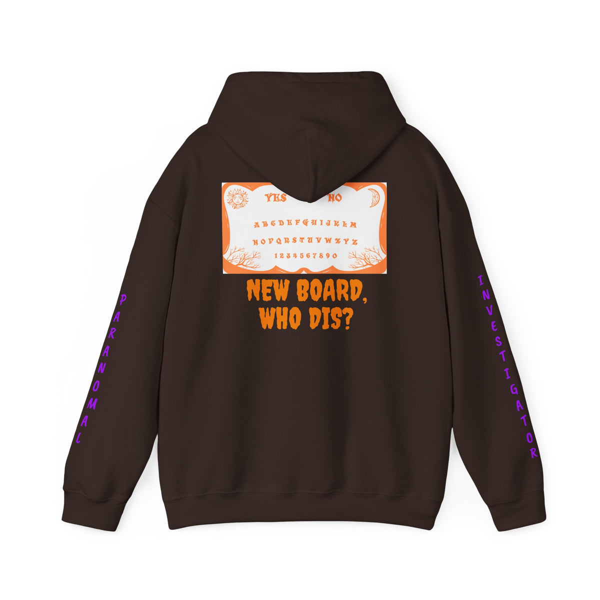 Paranormal Hoodie - "Para-Tees" Ouija Board New Board Who Dis? Ghost Investigators Pullover