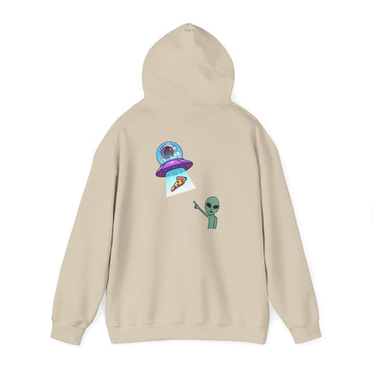 Alien UFO Hoodie — Cute Alien Abduction Graphic Pullover