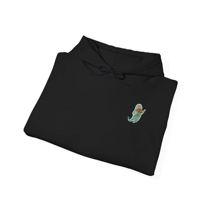 Alien UFO Abduction Hoodie — Colorful Retro Spaceship Graphic