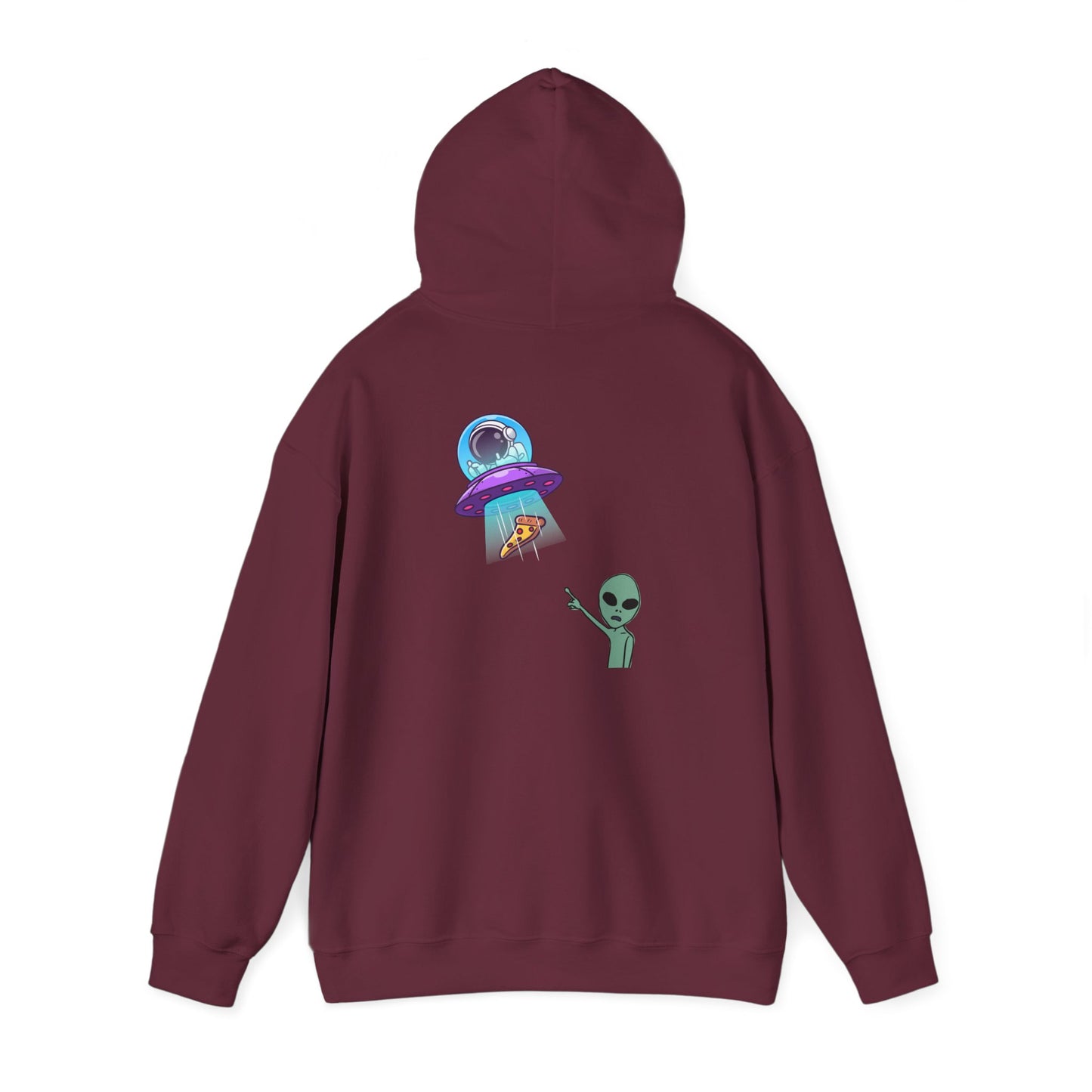 Alien UFO Hoodie — Cute Alien Abduction Graphic Pullover