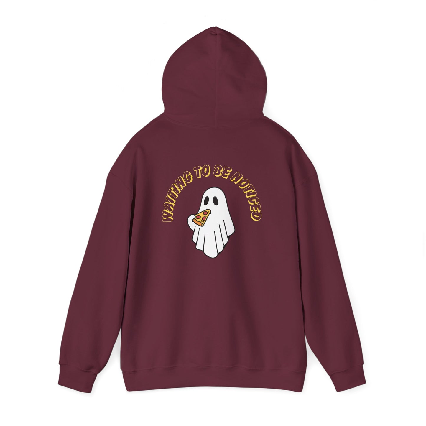 Ghost Eating Pizza Hoodie — Walking Is Overrated Graphic Sweatshirt
